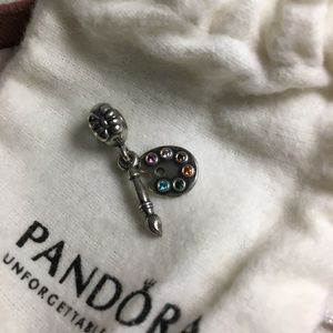 Authentic Artist palette Pandora Charm